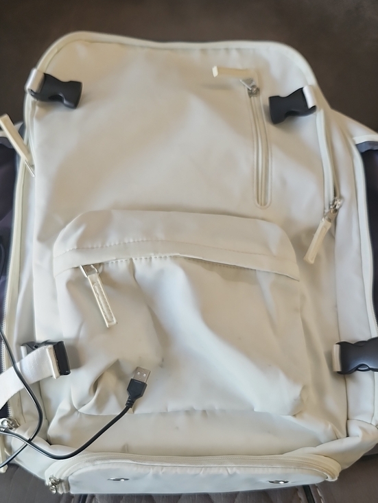 Other - White Men’s Backpack – Minimal Travel & Everyday Bag